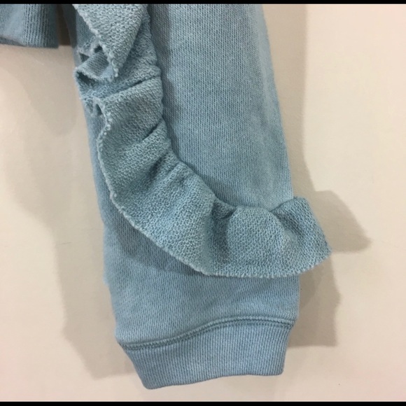 Love Shack Fancy Ruffle Crop Sweatshirt Sweater - Picture 10 of 14